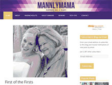 Tablet Screenshot of mannlymama.com